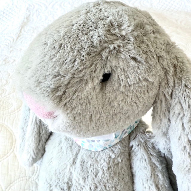 LONG-EARED GREY BUNNY WITH FLOPPY ARMS & LEGS 40CM - Image 4