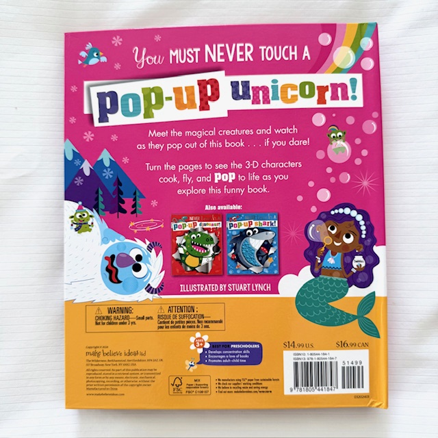 NEVER TOUCH A POP-UP UNICORN OR ANY OF ITS MAGICAL FRIENDS! HARDCOVER BOOK - Image 5