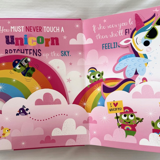 NEVER TOUCH A POP-UP UNICORN OR ANY OF ITS MAGICAL FRIENDS! HARDCOVER BOOK - Image 2